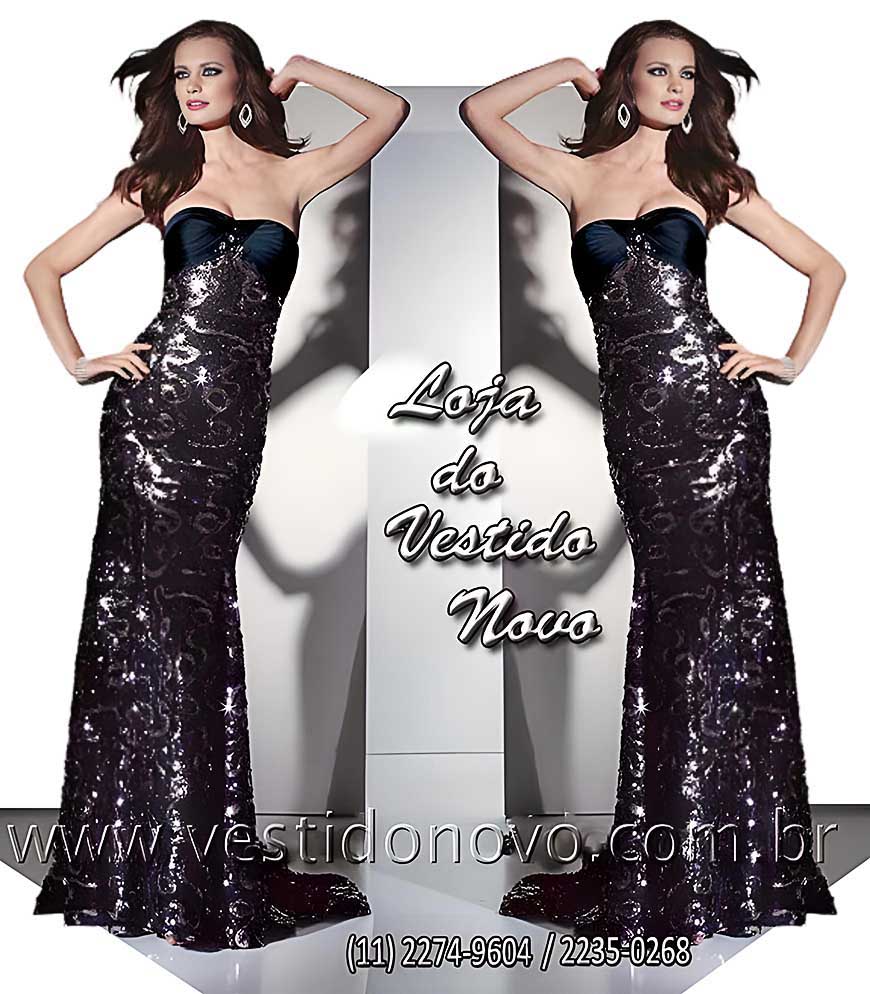 vestido para bodas de prata, azul marinho e prata, todo em pedraria e brilho, S�o Paulo 