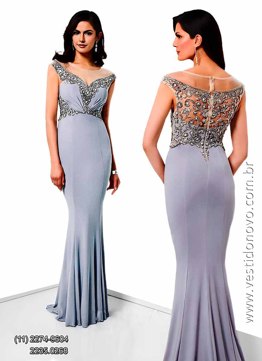 Vestido bodas de prata, com brilho e pedraria no busto, S�o Paulo