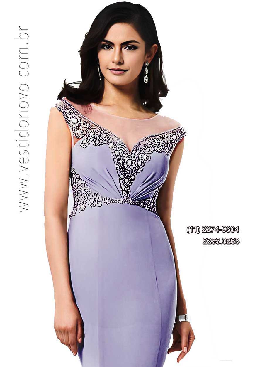 Vestido bodas de prata, com brilho e pedraria no busto, S�o Paulo