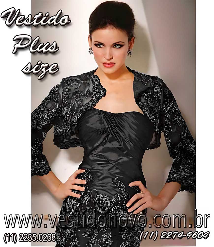 vestido de festa sereia, para bodas de prata, tamanho grande, plus size, bolero de renda com manga 3/4 em S�o Paulo sp