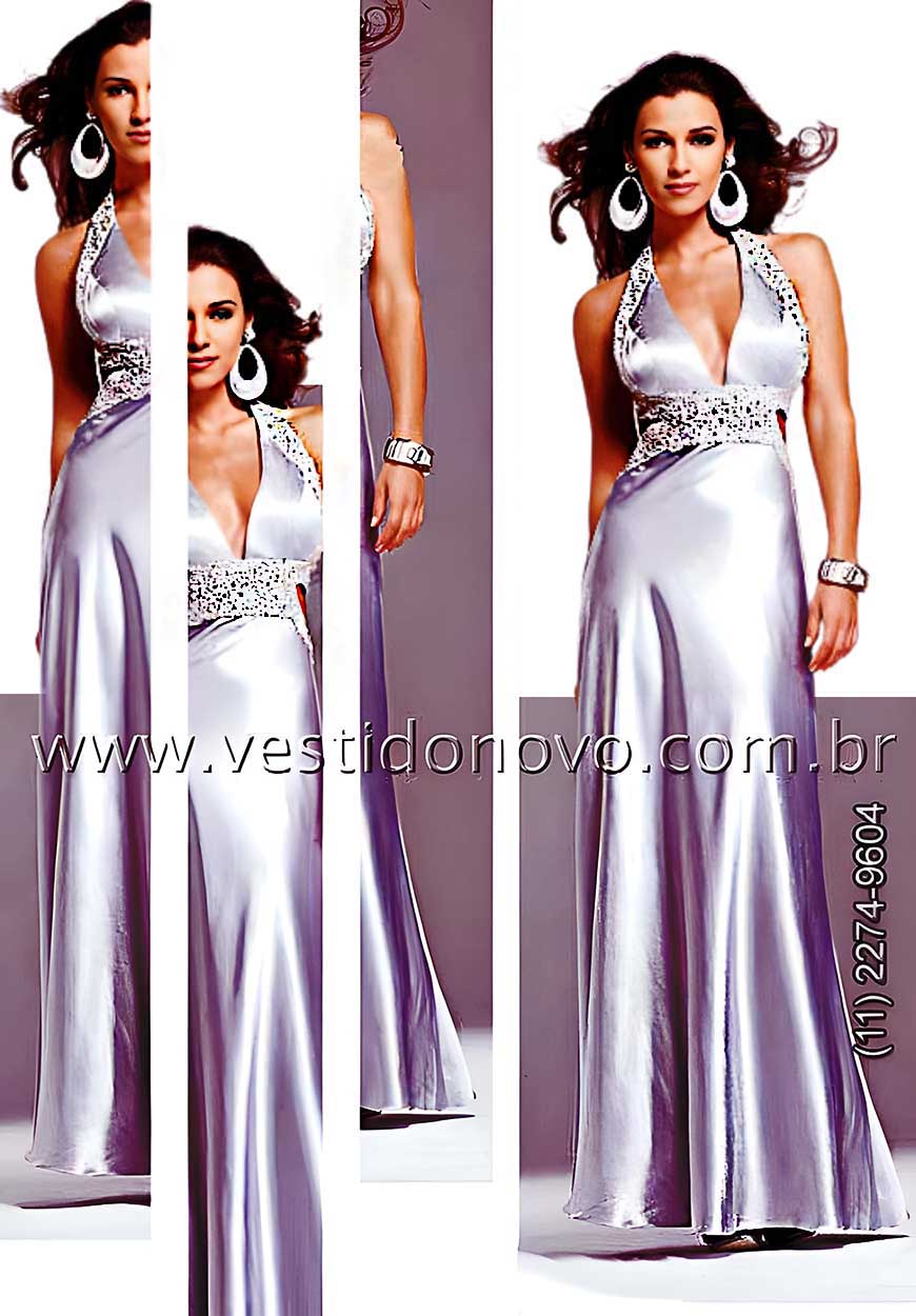 vestido bodas de prata, em cetim importado, zona sul de S�o Paulo